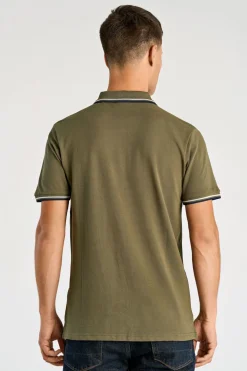 Polo shirt w. zip neck