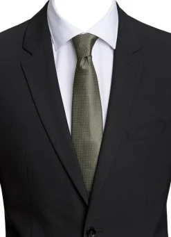 Polyester tie with dots 7 cm