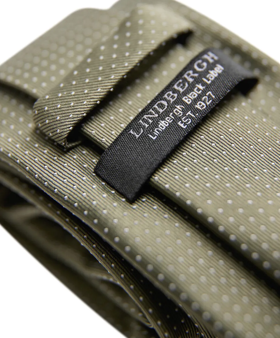 Polyester tie with dots 7 cm