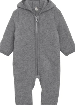 Pram Suit Ears Wool Fleece