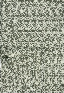 Quilt Ane hvid m/myrtle green mønster