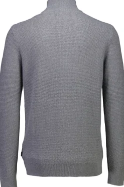 Recycle structure zip cardigan