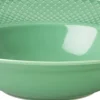 Rhombe Dyb tallerken Ø24,5 cm grøn porcelæn