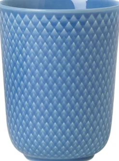 Rhombe Krus 33 cl blå porcelæn