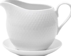 Rhombe Saucekande 67 cl hvid porcelæn