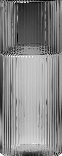 Ripple Small Carafe Set - Smoked Grey