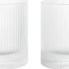Ripple Tumbler Glasses - Set of 2 - Clear