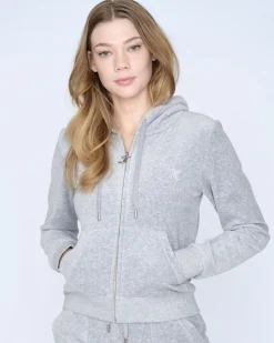 Robertson Classic Velour Zip Trough Hoodie