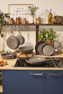 Salina Ceramic Sautepande Med låg, 28 cm, Aluminium, Titaniu