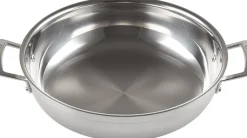 Sautergryde m/ låg 3-ply rustfrit stål