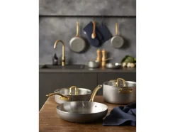 Sauterpande med låg Durance 24 cm Rustfrit stål