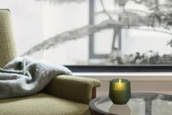 Scented wax glass candle, Serenity, Green, 8,5x9,5 cm *