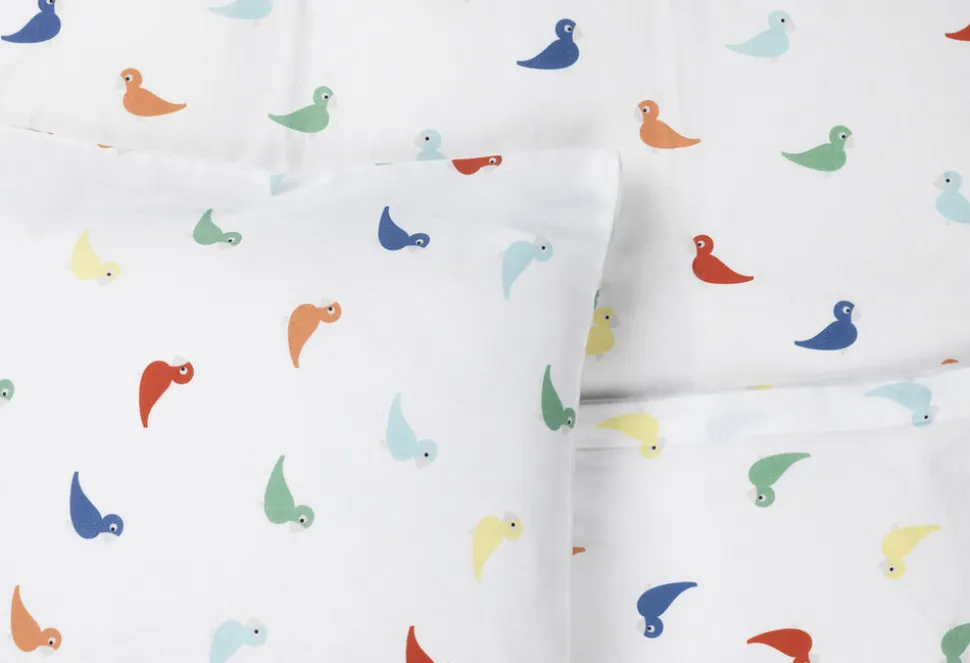 Sengetøj Sangfugl junior 100x140cm DK multi