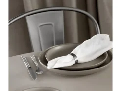 Servietring Thebe 4 stk. Mat stål Recycled