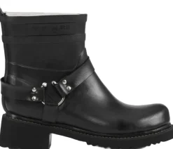 Short Biker Rubber Boots