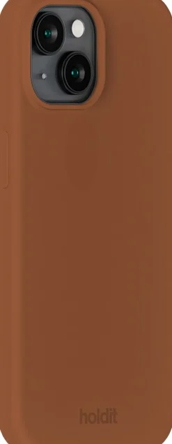 Silicone Case iPhone 15 Almond Brown