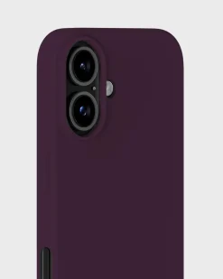 Silicone Case iPhone 16 Deep Plum