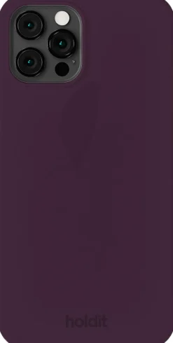 Silicone Case iPhone 12/12 Pro Deep Plum