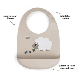 Silikone hagesmæk Sheepy Sand