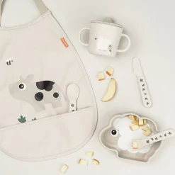 Silikone Stick & Stay skål Sheepy Sand