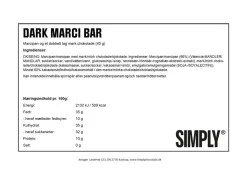 Simply® DARK MARCI chokoladebar (40g)