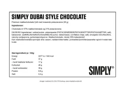 Simply® DUBAI STYLE CHOCOLATE chokoladebar (90g)