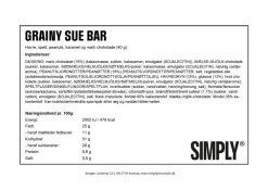 Simply® GRAINY SUE chokoladebar (40g)