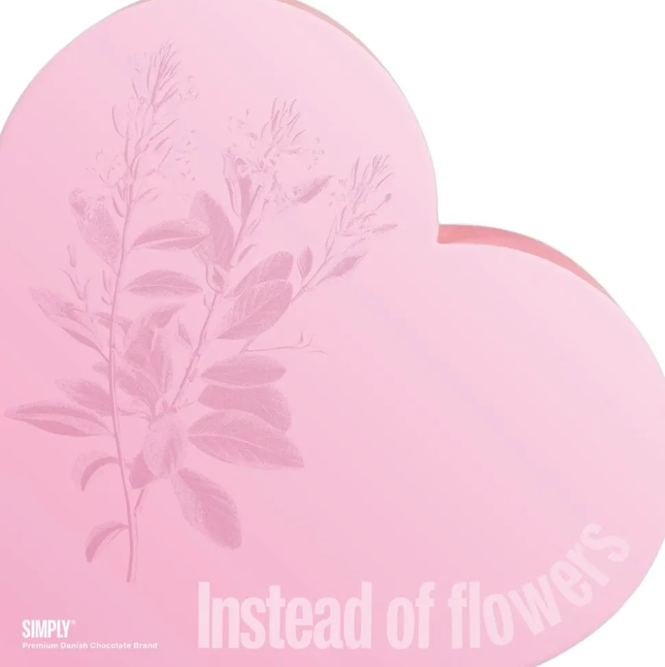 Simply® INSTEAD OF FLOWERS chokoladeæske (400g)
