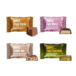 Simply® MERRY CHOCOLATE HEART chokoladeæske (200g)