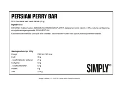 Simply® PERSIAN PERRY chokoladebar (40g)