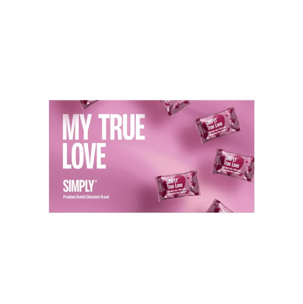 Simply® TRUE LOVE chokoladeæske (100g)
