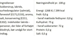 Sirup med smag af salt lakrids