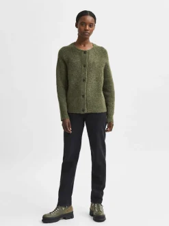 SLFLULU LS ALPACA BLEND KNIT SHORT CARDIGAN B