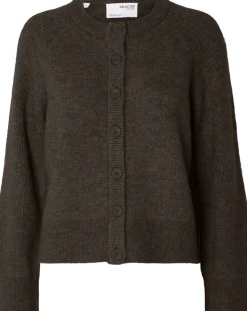 SLFRENA LS KNIT CARDIGAN CAMP