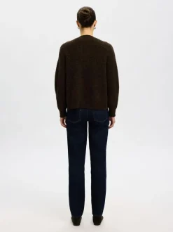 SLFRENA LS KNIT CARDIGAN CAMP