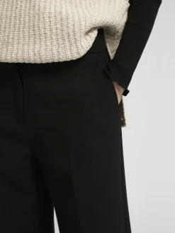 SLFRITA MW WIDE PANT BLACK N NOOS