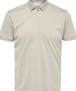 SLHFAVE ZIP SS POLO NOOS