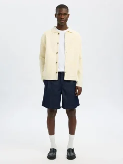 SLHLOOSE-NOLAN DARK B DENIM SHORTS