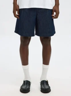 SLHLOOSE-NOLAN DARK B DENIM SHORTS