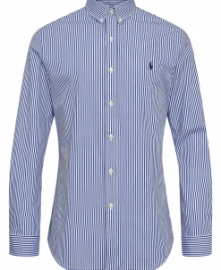 Slim Fit Striped Stretch Poplin Shirt