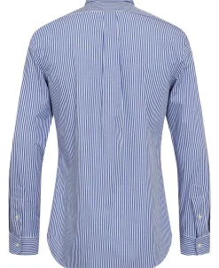 Slim Fit Striped Stretch Poplin Shirt