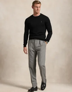 Slim Fit Washable Wool Crewneck Sweater