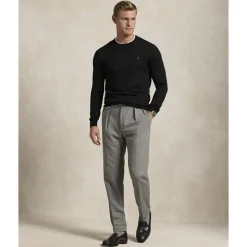 Slim Fit Washable Wool Crewneck Sweater