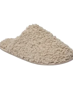 Slipper in Curly upper - Beige