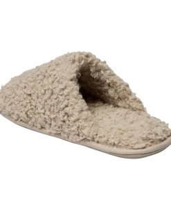 Slipper in Curly upper - Beige