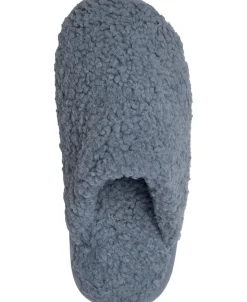 Slipper in Curly upper - Sky Blue