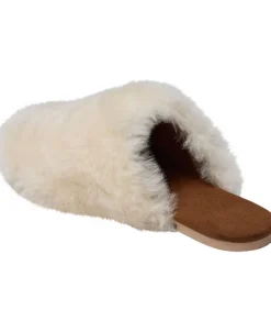 Slipper in Real sheepskin - Off white
