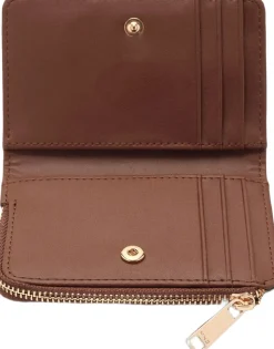 Small wallet with logo print