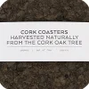 Smoked Cork Firkantet Glasbrik Sæt