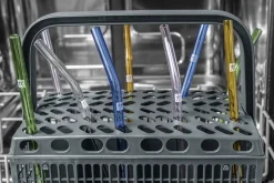 Sorrento Sugerør i glas, farvet